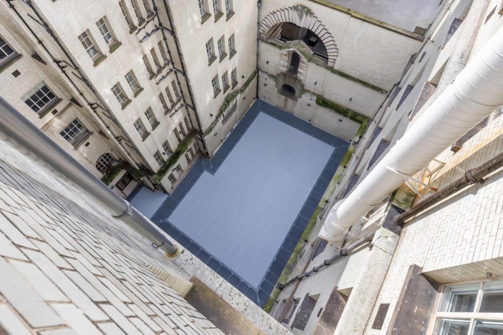 County Hall London lightwell aerial view