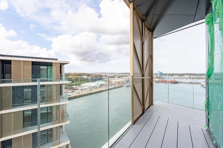 View from Chatham Waters aluminium balcony.