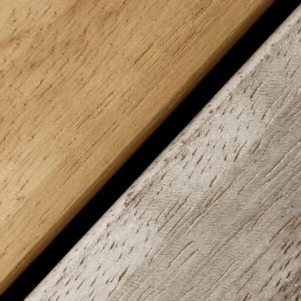 Iroko non-weathered and weathered