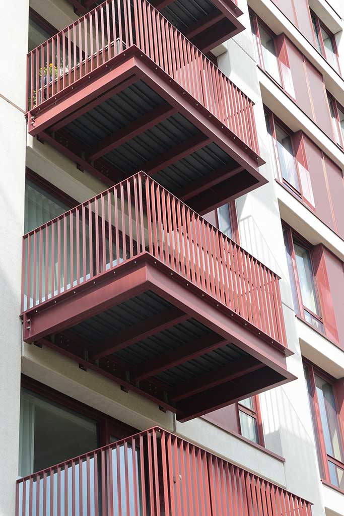 Brentford Waterside external balconies