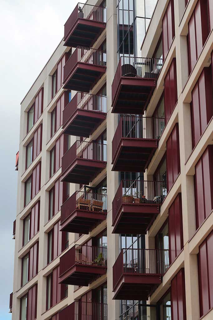 Brentford Waterside external balconies