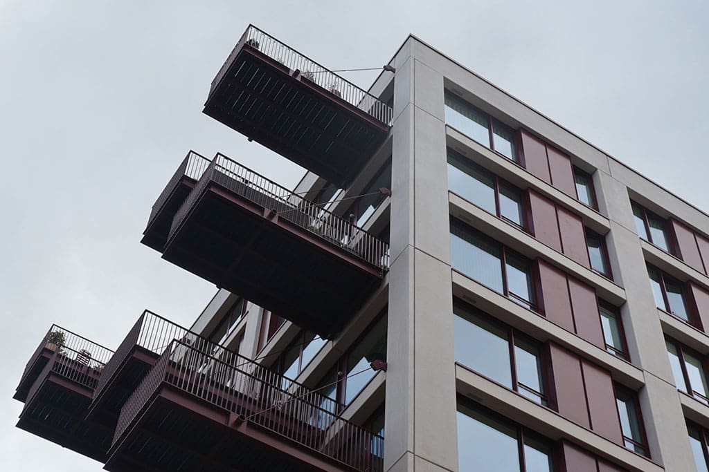 Brentford Waterside external balconies