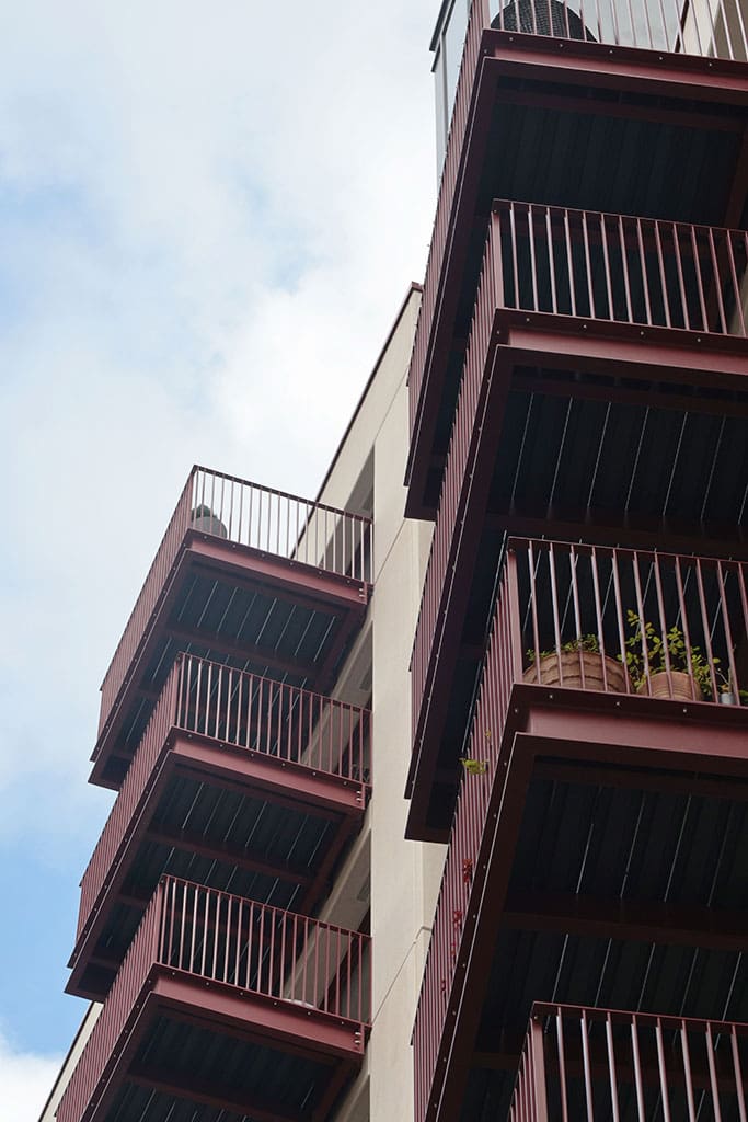 Brentford Waterside external balconies