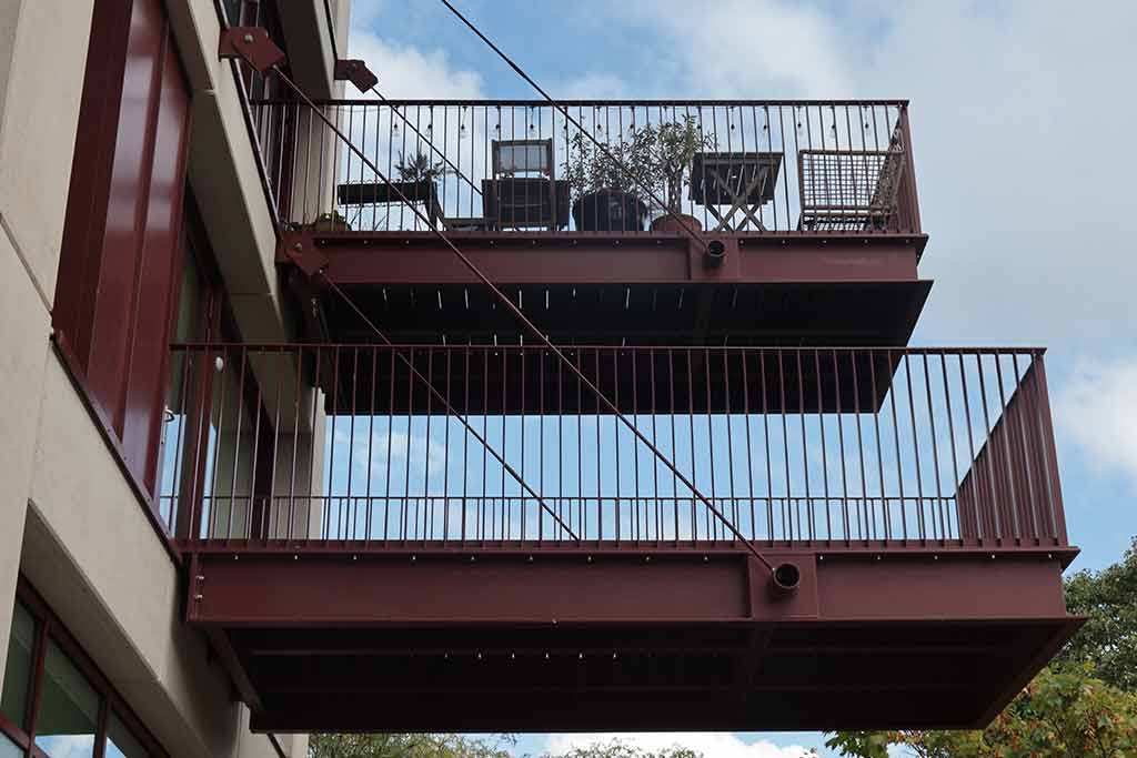 Brentford Waterside external balconies