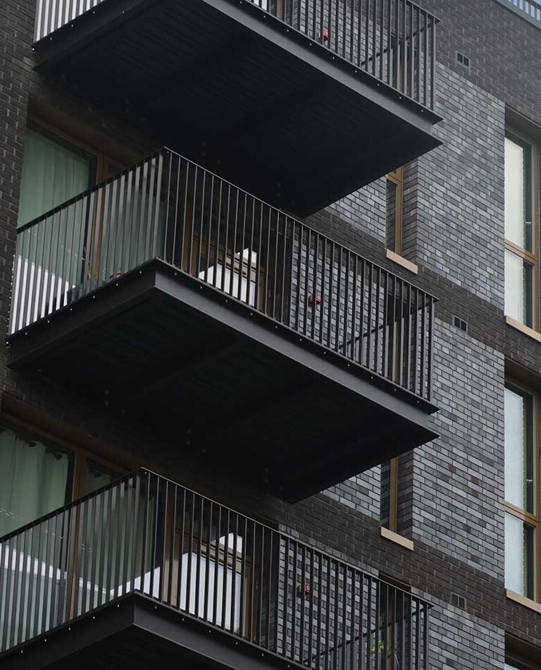 Brentford Waterside external balconies